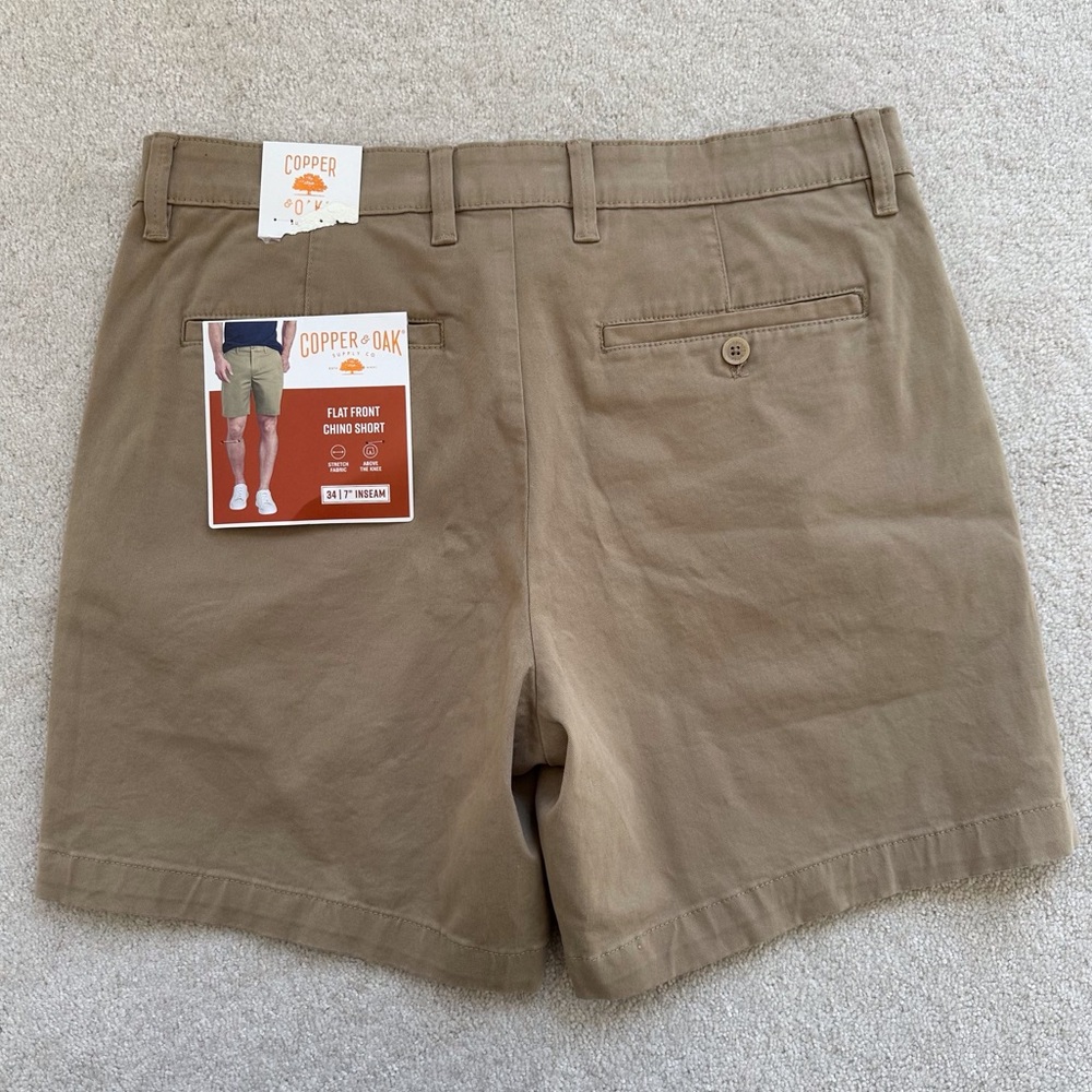 Copper & Oak Flat Front Chino Short NWT